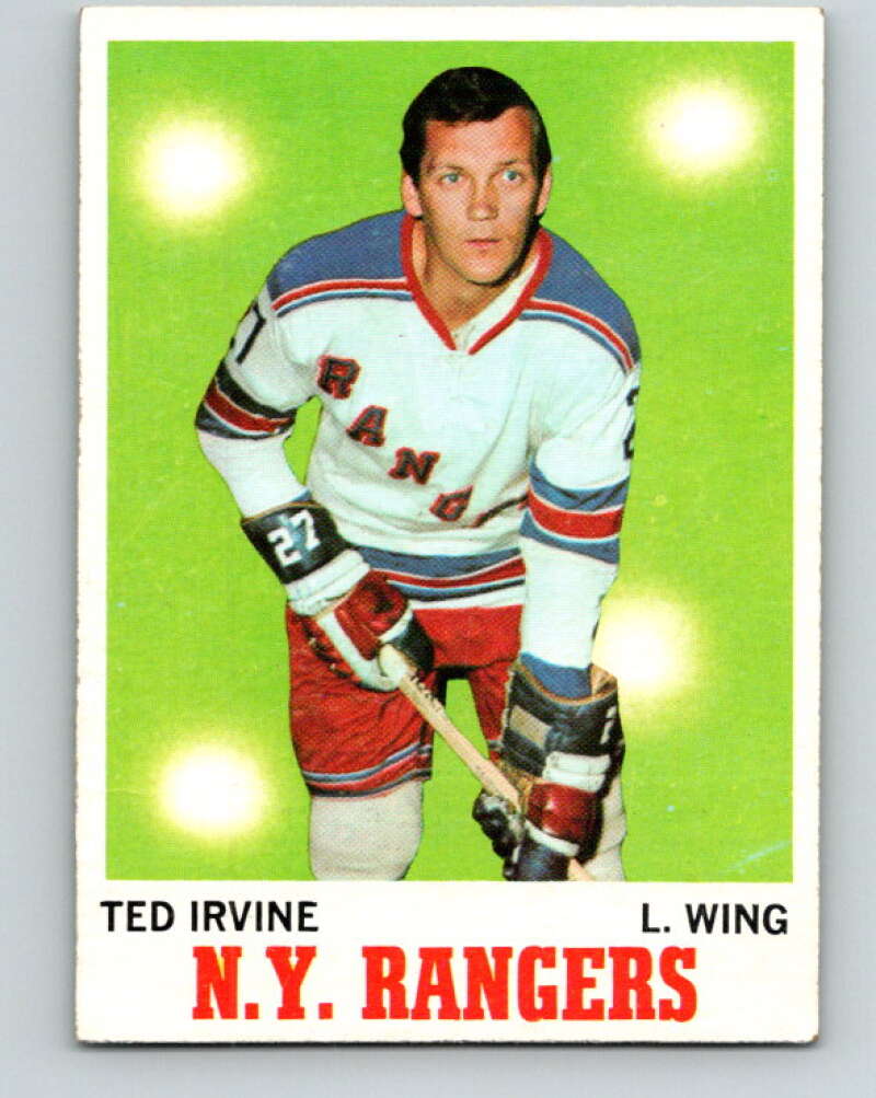 1970-71 Topps NHL #65 Ted Irvine New York Rangers V11758
