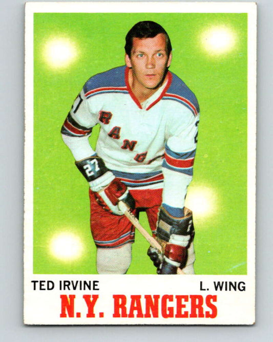 1970-71 Topps NHL #65 Ted Irvine  New York Rangers  V11758