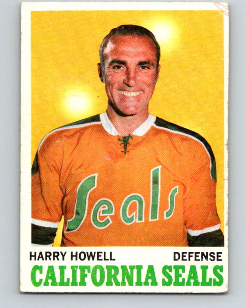 1970-71 Topps NHL #72 Harry Howell California Golden Seals V11763