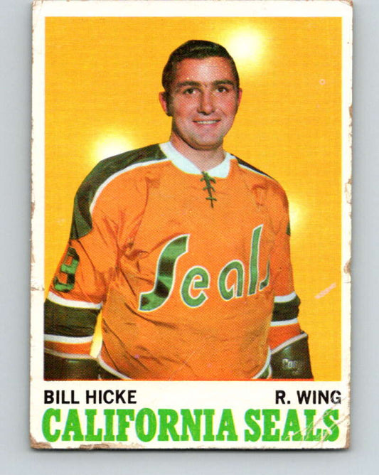 1970-71 Topps NHL #76 Bill Hicke  California Golden Seals  V11765