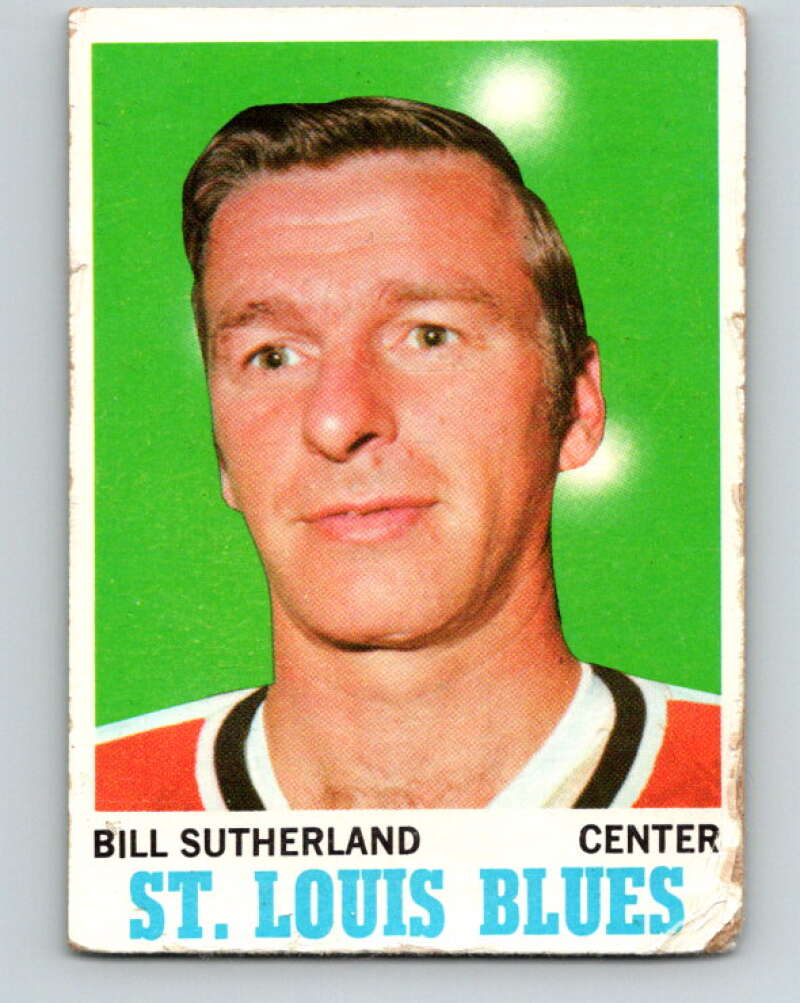 1970-71 Topps NHL #83 Bill Sutherland Philadelphia Flyers V11768