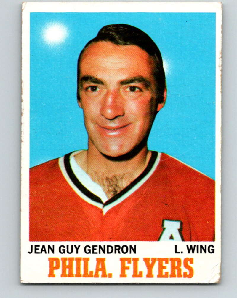 1970-71 Topps NHL #86 Jean-Guy Gendron Philadelphia Flyers V11769