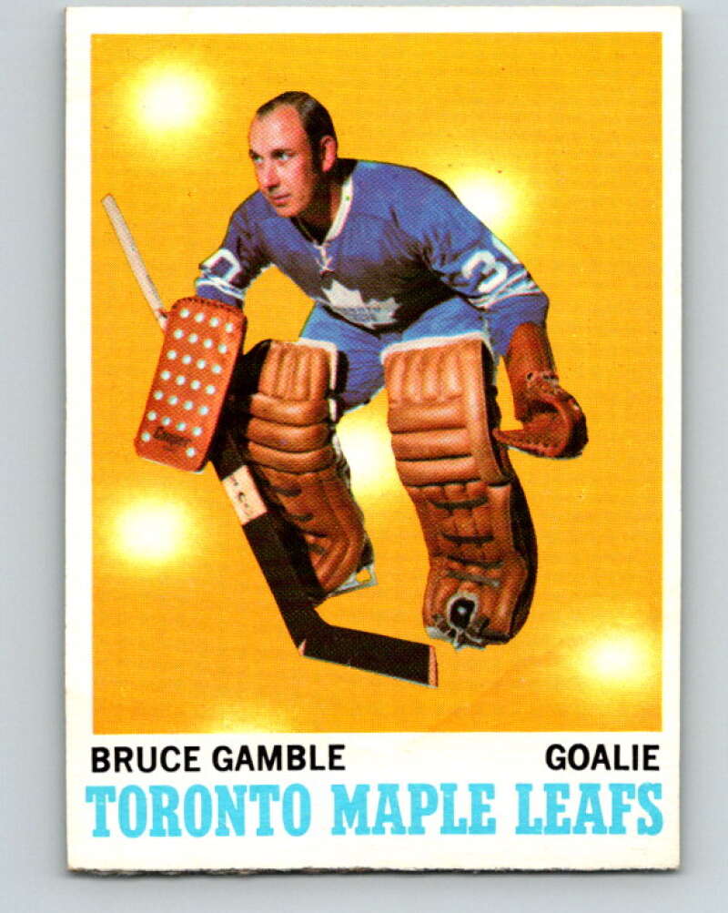 1970-71 Topps NHL #105 Bruce Gamble Toronto Maple Leafs V11775