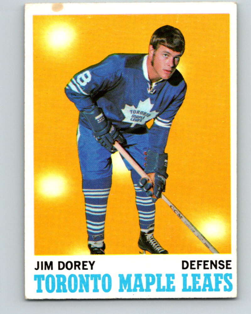 1970-71 Topps NHL #106 Jim Dorey Toronto Maple Leafs V11776