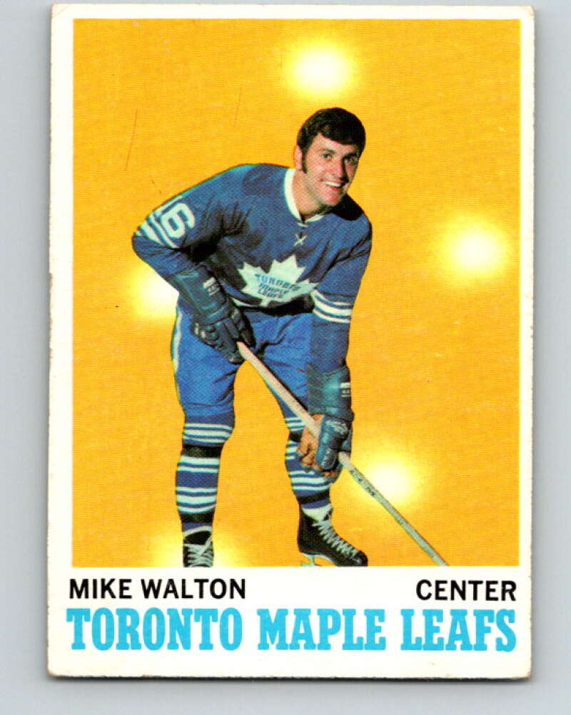 1970-71 Topps NHL #109 Mike Walton Toronto Maple Leafs V11778