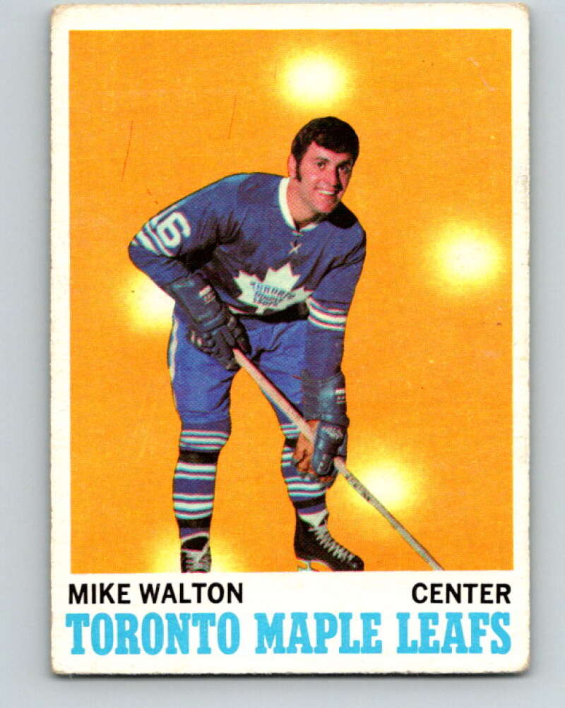 1970-71 Topps NHL #109 Mike Walton Toronto Maple Leafs V11779