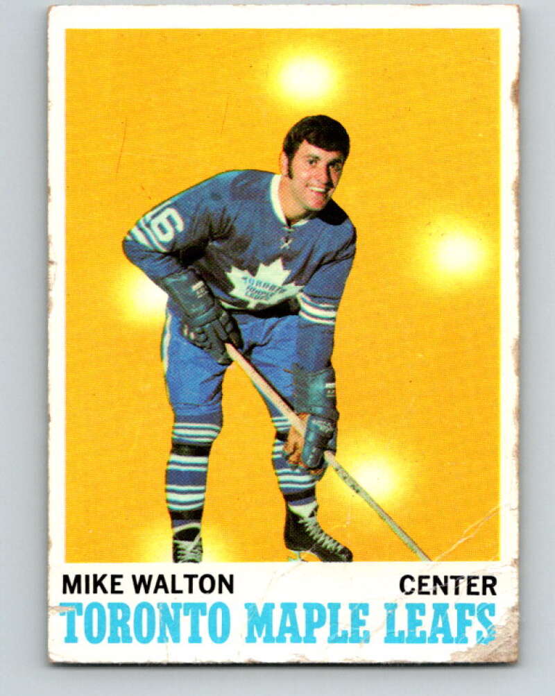 1970-71 Topps NHL #109 Mike Walton Toronto Maple Leafs V11780