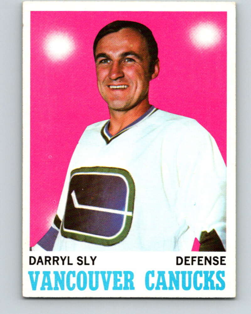 1970-71 Topps NHL #115 Darryl Sly RC Rookie Vancouver Canucks V11782