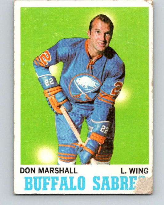 1970-71 Topps NHL #129 Don Marshall  Buffalo Sabres  V11784