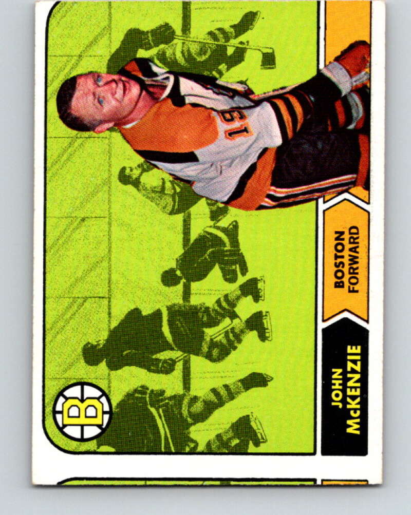 1968-69 Topps NHL #9 John McKenzie Boston Bruins V11785