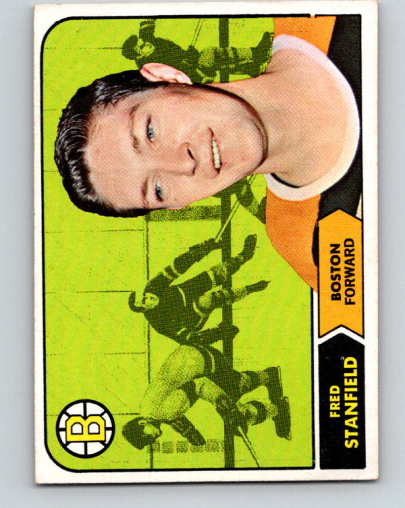 1968-69 Topps NHL #10 Fred Stanfield Boston Bruins V11786