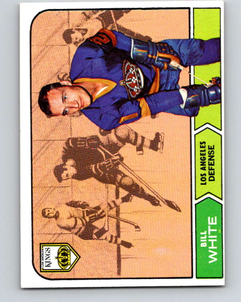1968-69 Topps NHL #37 Bill White RC Rookie Los Angeles Kings V11792