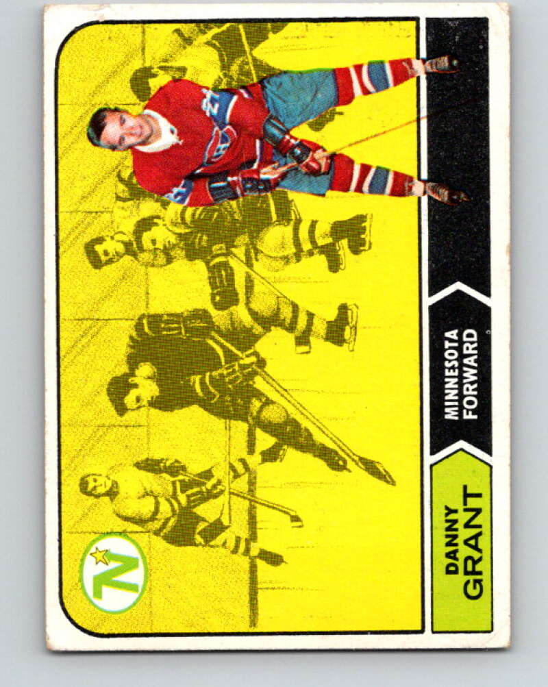 1968-69 Topps NHL #52 Danny Grant RC Rookie North Stars V11793