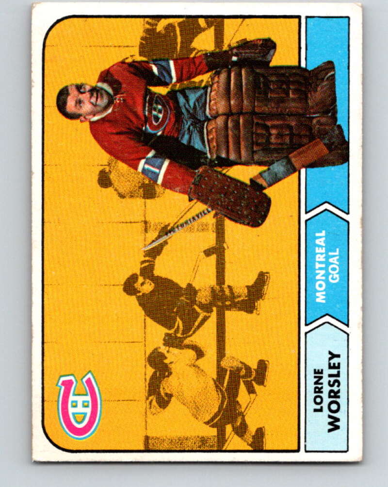 1968-69 Topps NHL #56 Gump Worsley Montreal Canadiens V11795