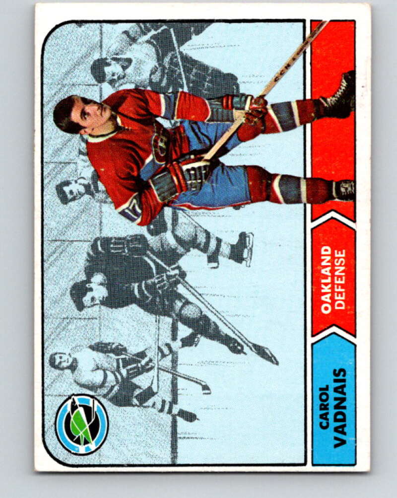 1968-69 Topps NHL #81 Carol Vadnais Oakland Seals V11806