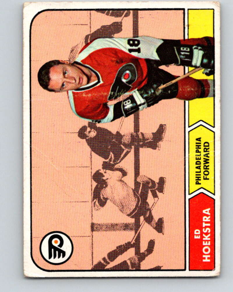 1968-69 Topps NHL #98 Ed Hoekstra RC Rookie Philadelphia Flyers V11812