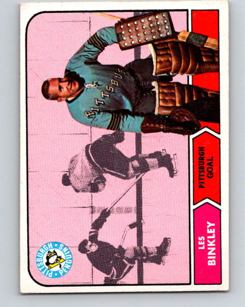 1968-69 Topps NHL #100 Les Binkley RC Rookie Pittsburgh Penguins V11813