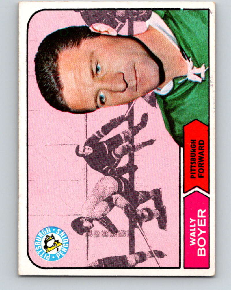 1968-69 Topps NHL #105 Wally Boyer Pittsburgh Penguins V11814