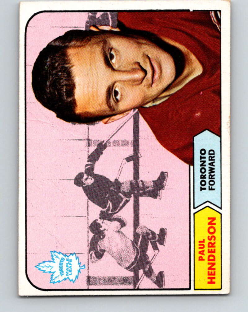 1968-69 Topps NHL #127 Paul Henderson Toronto Maple Leafs V11819
