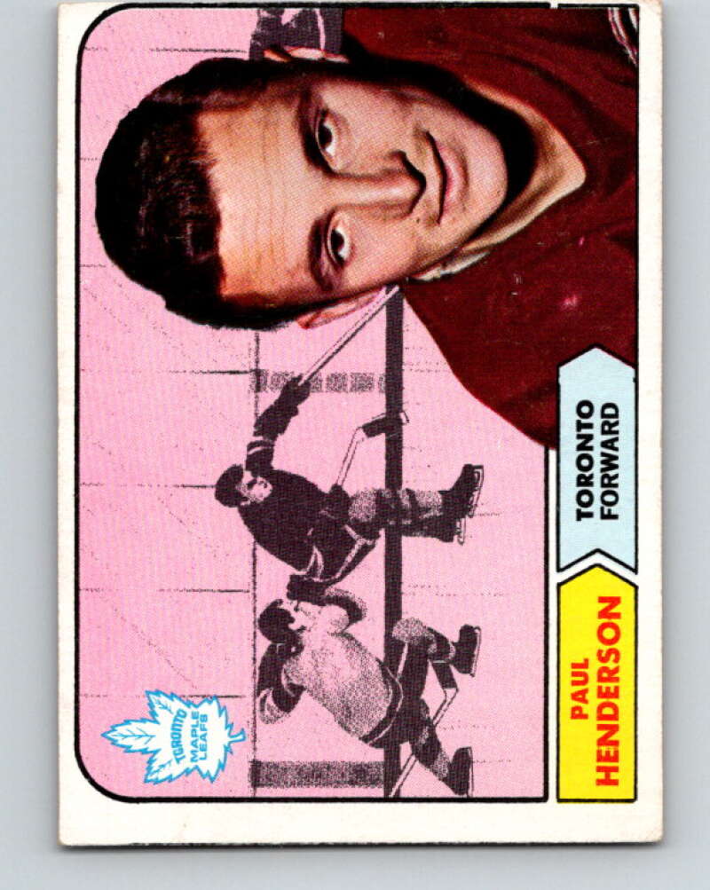 1968-69 Topps NHL #127 Paul Henderson Toronto Maple Leafs V11820