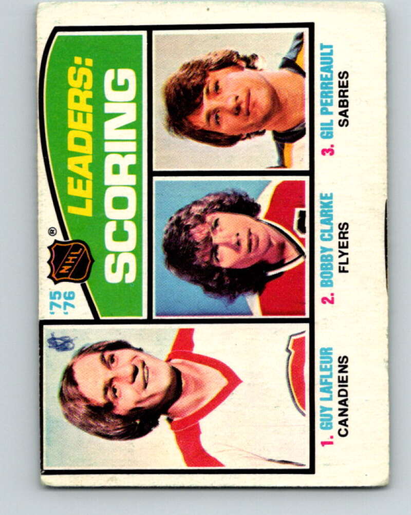 1976-77 O-Pee-Chee #3 Lafleur/Clarke/Perreault LL V11860