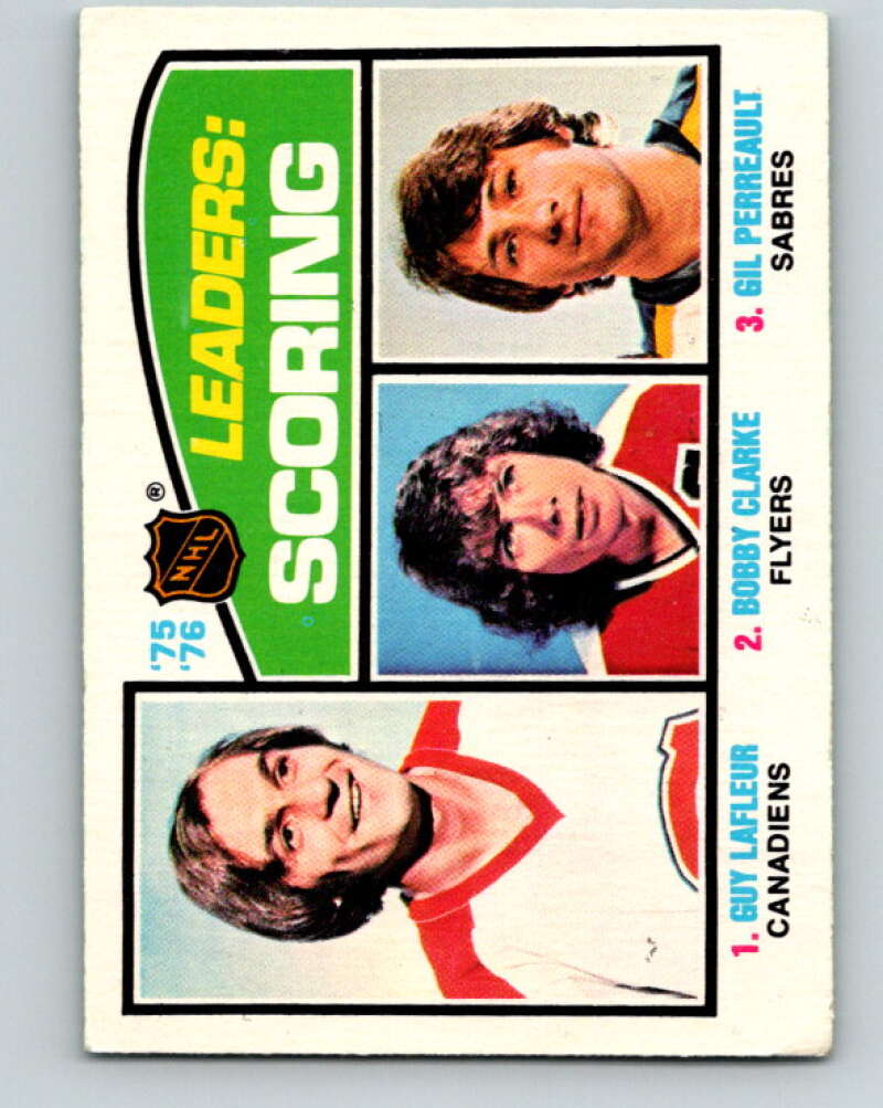 1976-77 O-Pee-Chee #3 Lafleur/Clarke/Perreault LL V11861