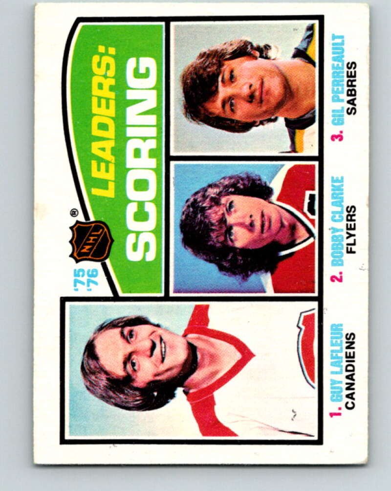 1976-77 O-Pee-Chee #3 Lafleur/Clarke/Perreault LL V11862