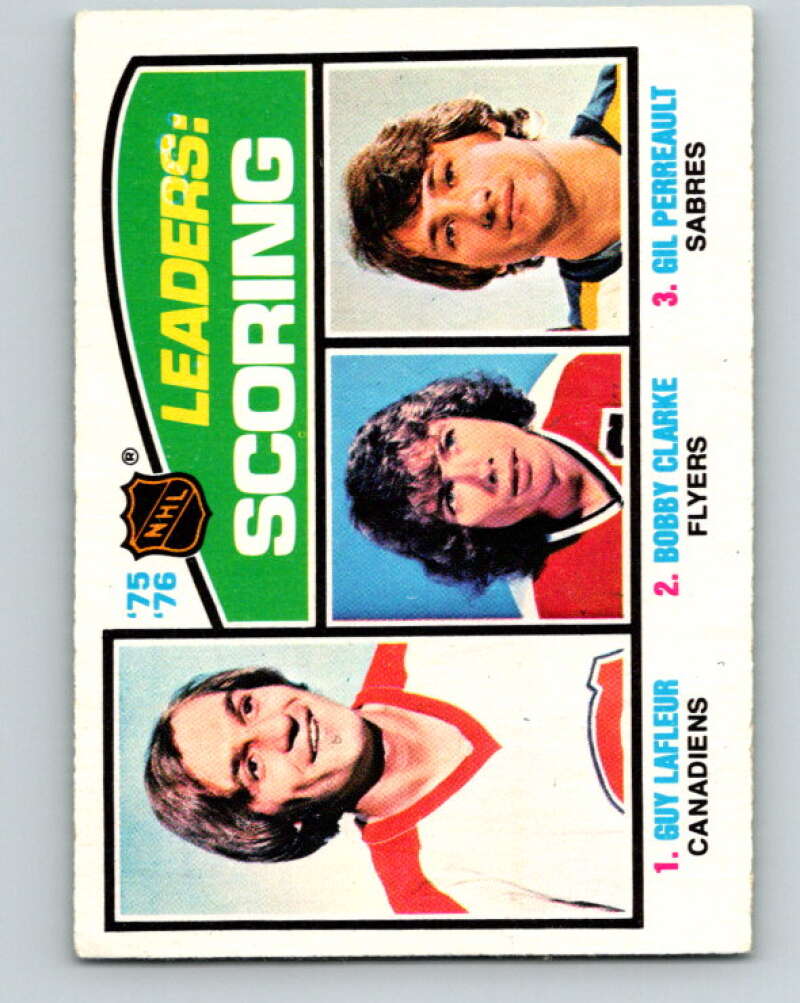 1976-77 O-Pee-Chee #3 Lafleur/Clarke/Perreault LL V11863