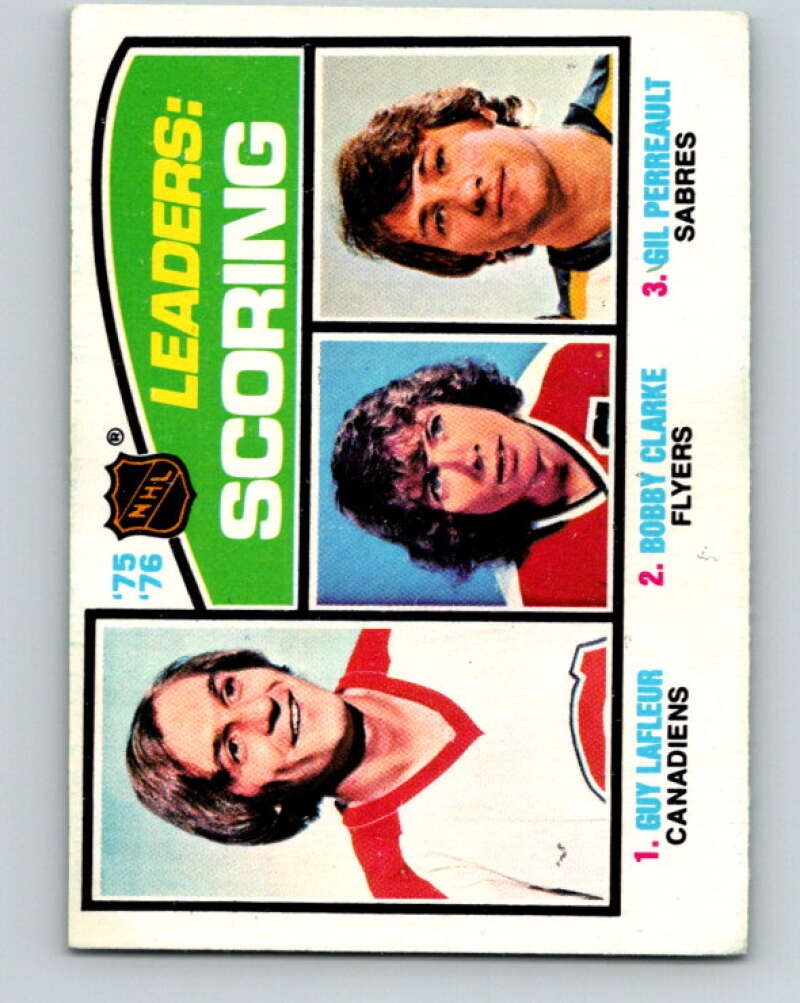 1976-77 O-Pee-Chee #3 Lafleur/Clarke/Perreault LL V11864
