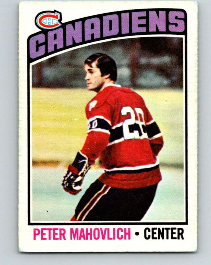 1976-77 O-Pee-Chee #15 Pete Mahovlich Montreal Canadiens V11909