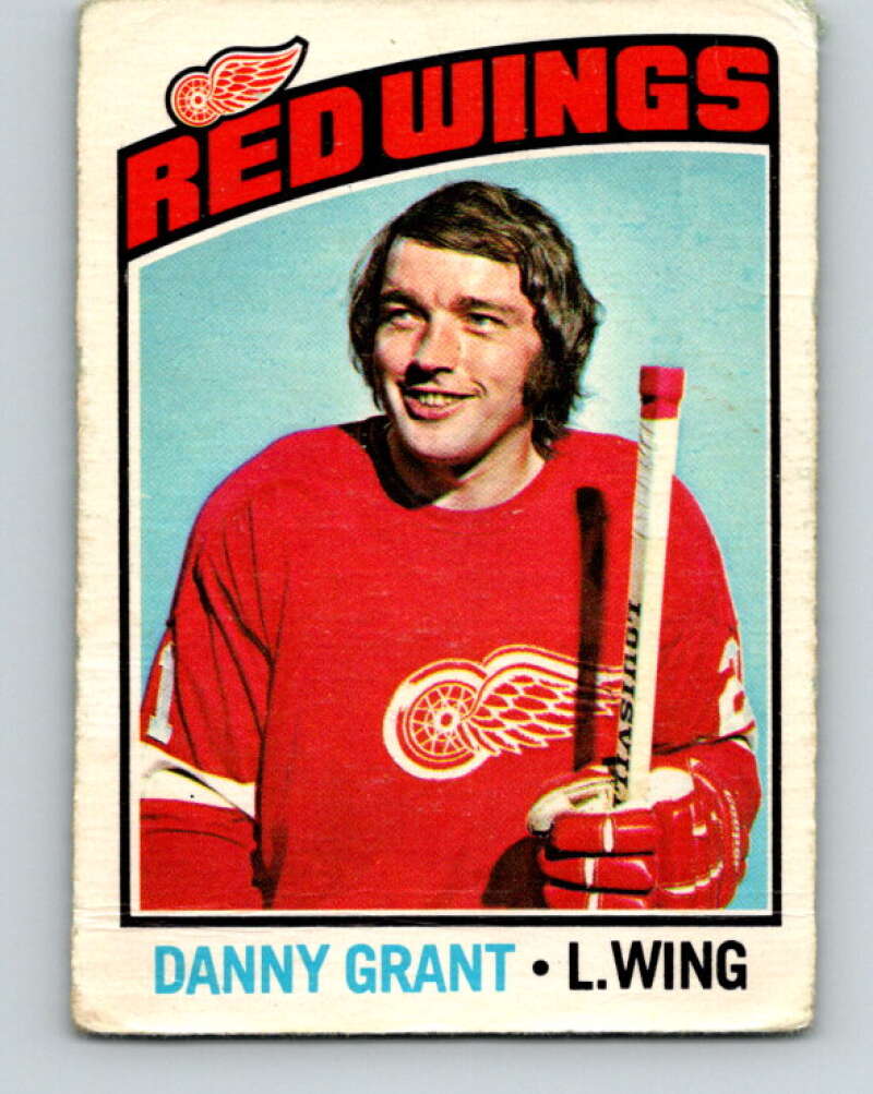 1976-77 O-Pee-Chee #16 Danny Grant Detroit Red Wings V11910