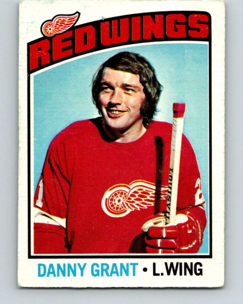 1976-77 O-Pee-Chee #16 Danny Grant Detroit Red Wings V11911