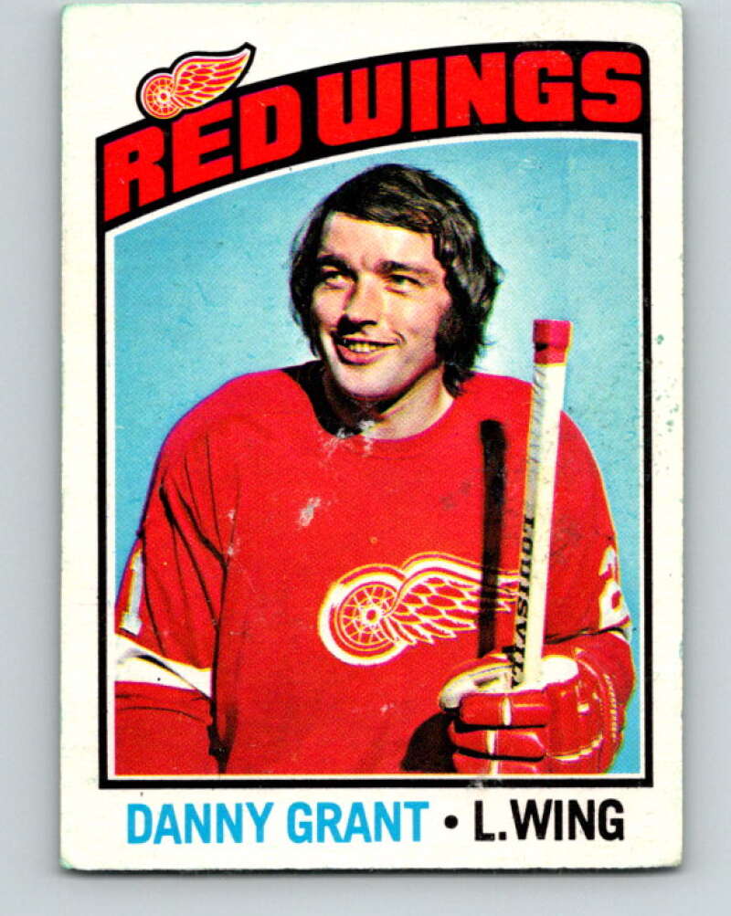 1976-77 O-Pee-Chee #16 Danny Grant Detroit Red Wings V11912