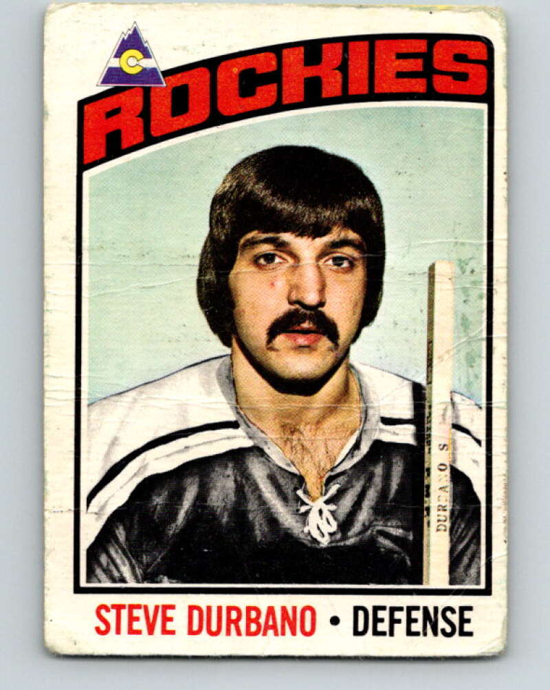1976-77 O-Pee-Chee #19 Steve Durbano Colorado Rockies V11917