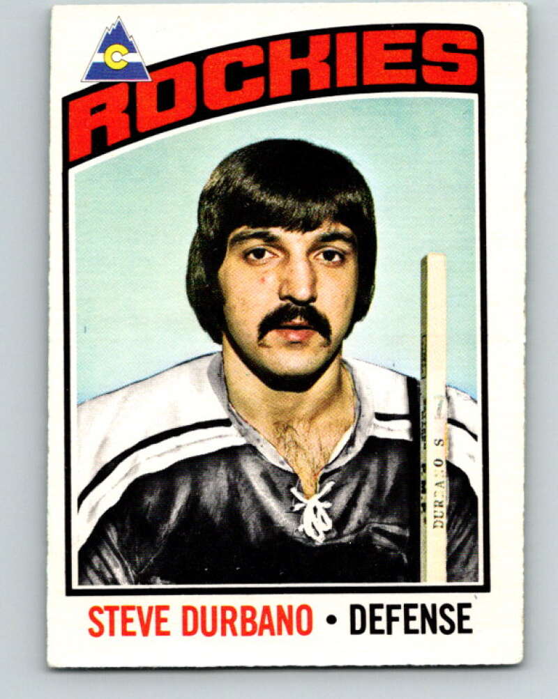 1976-77 O-Pee-Chee #19 Steve Durbano Colorado Rockies V11918