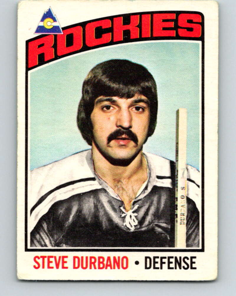 1976-77 O-Pee-Chee #19 Steve Durbano Colorado Rockies V11920