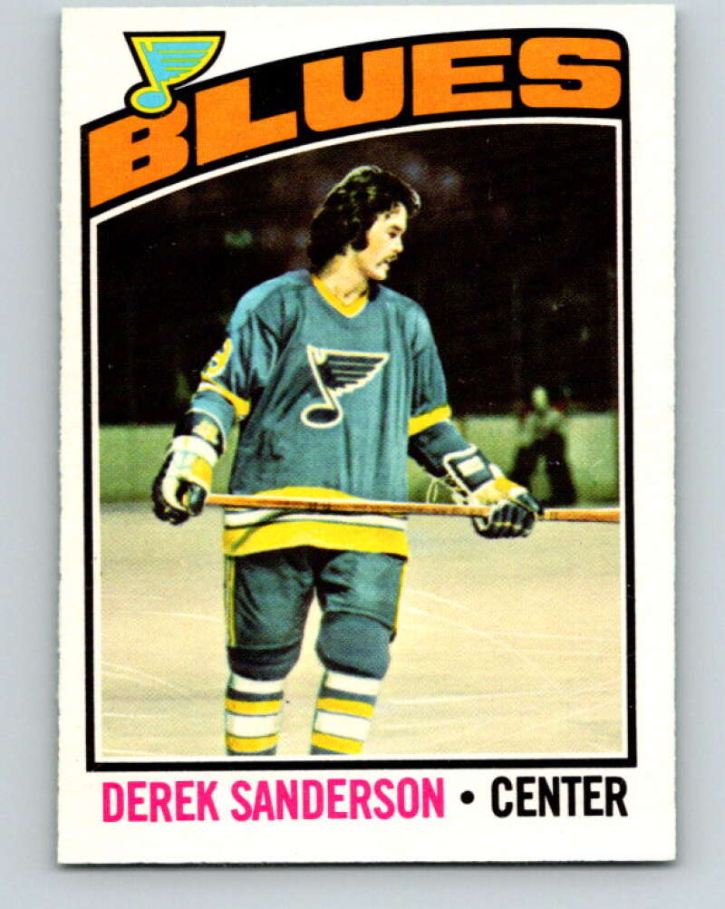 1976-77 O-Pee-Chee #20 Derek Sanderson St. Louis Blues V11922