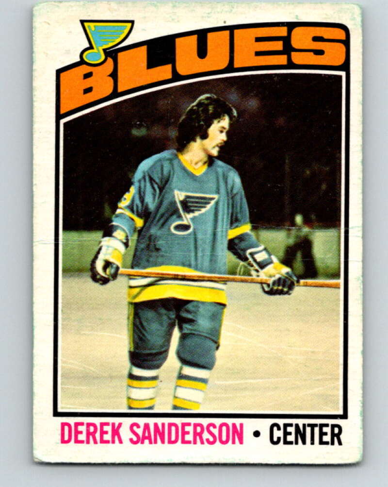 1976-77 O-Pee-Chee #20 Derek Sanderson St. Louis Blues V11923