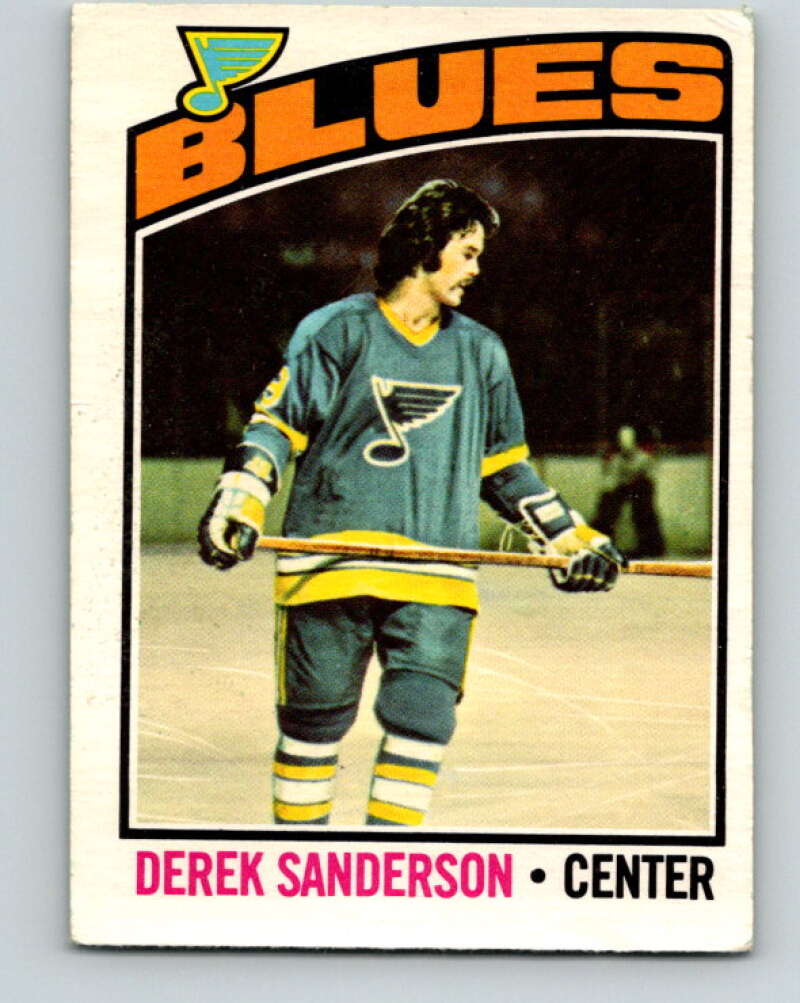 1976-77 O-Pee-Chee #20 Derek Sanderson St. Louis Blues V11924