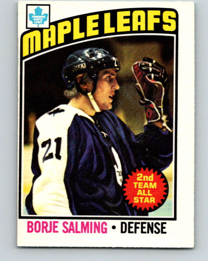 1976-77 O-Pee-Chee #22 Borje Salming Toronto Maple Leafs V11928