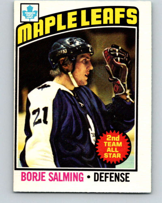 1976-77 O-Pee-Chee #22 Borje Salming  Toronto Maple Leafs  V11928