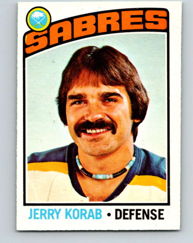 1976-77 O-Pee-Chee #27 Jerry Korab Buffalo Sabres V11944