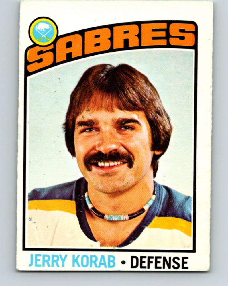 1976-77 O-Pee-Chee #27 Jerry Korab Buffalo Sabres V11945