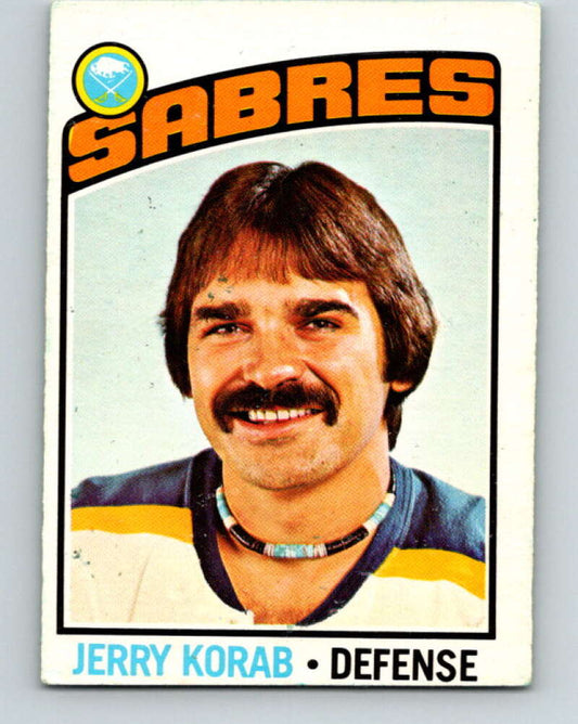 1976-77 O-Pee-Chee #27 Jerry Korab  Buffalo Sabres  V11945