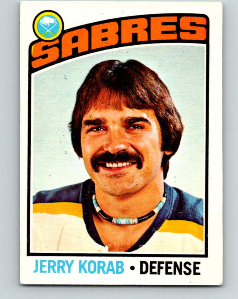 1976-77 O-Pee-Chee #27 Jerry Korab Buffalo Sabres V11946