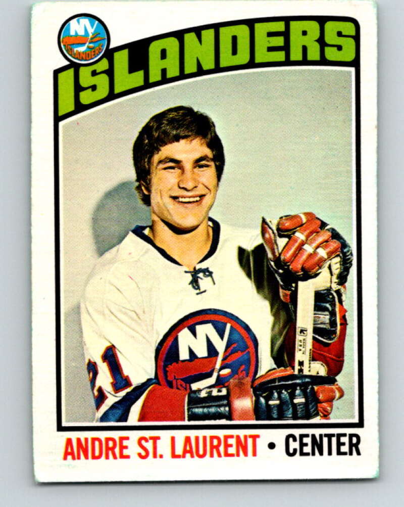 1976-77 O-Pee-Chee #29 Andre St. Laurent New York Islanders V11952