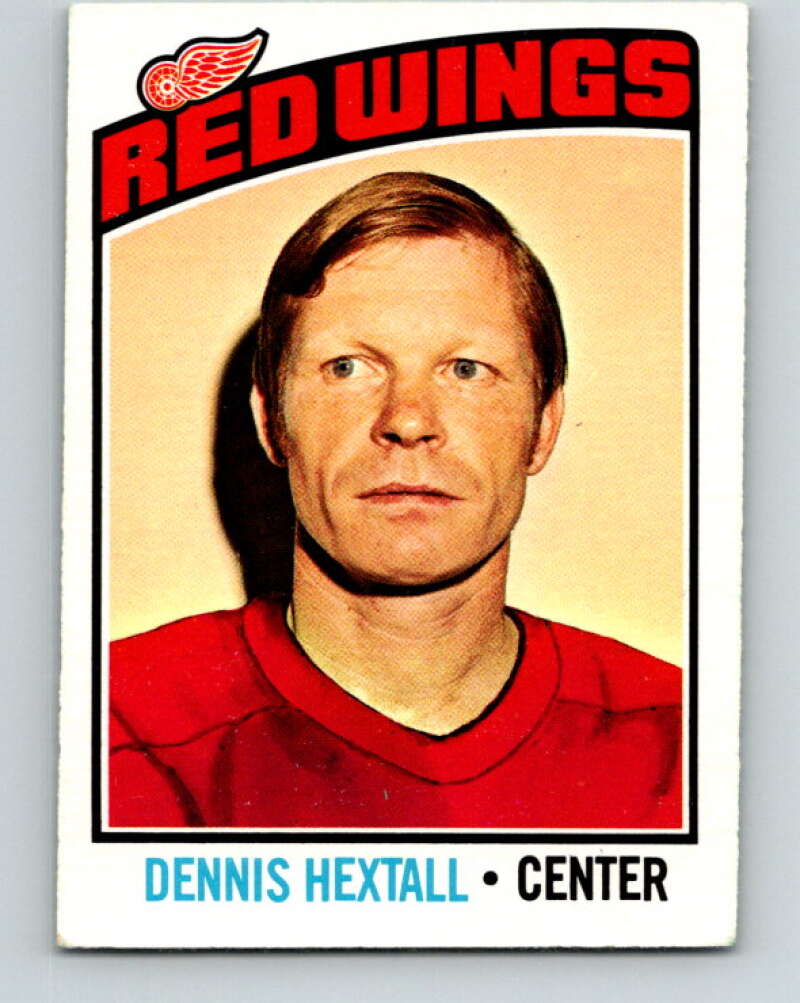 1976-77 O-Pee-Chee #32 Dennis Hextall Detroit Red Wings V11960