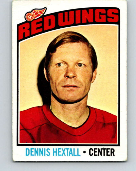 1976-77 O-Pee-Chee #32 Dennis Hextall  Detroit Red Wings  V11961