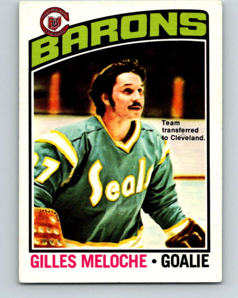 1976-77 O-Pee-Chee #36 Gilles Meloche Cleveland Barons V11971