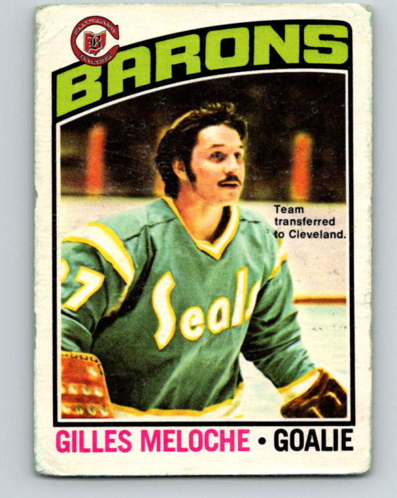 1976-77 O-Pee-Chee #36 Gilles Meloche Cleveland Barons V11972